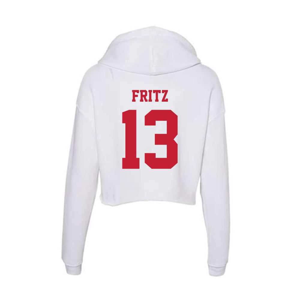 Ball State - NCAA Softball : Taylor Fritz - Classic Shersey Women's Crop Fleece Hoodie-1