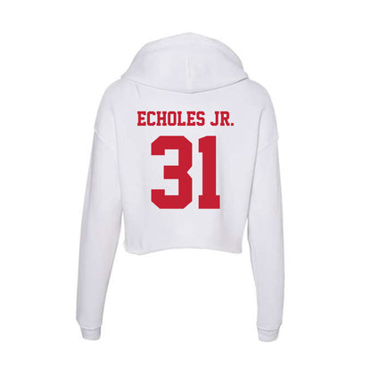 Ball State - NCAA Football : DeJuan Echoles Jr. - Classic Shersey Women's Crop Fleece Hoodie-1