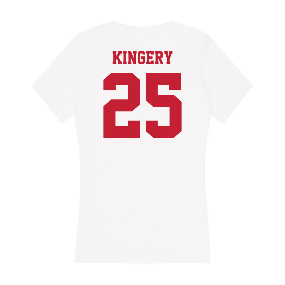  - NCAA Women's Basketball : Grace Kingery - Classic Shersey Women's V-Neck T-Shirt-1