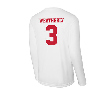 Ball State - NCAA Football : Eric Weatherly - Classic Shersey Activewear Long Sleeve T-Shirt-1
