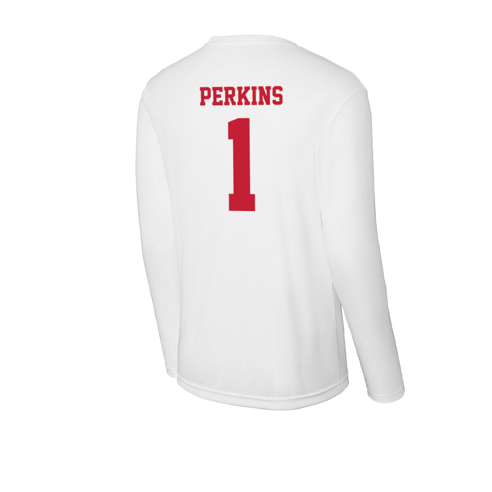 Ball State - NCAA Baseball : Maalik Perkins - Classic Shersey Activewear Long Sleeve T-Shirt-1