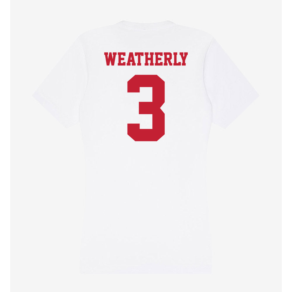Ball State - NCAA Football : Eric Weatherly - Classic Shersey Women's V-Neck T-Shirt-1