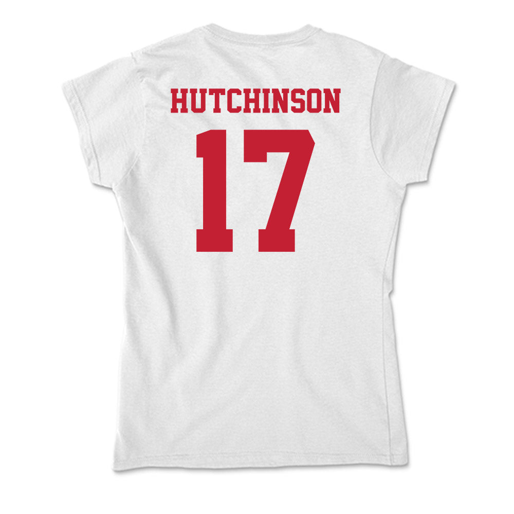 Ball State - NCAA Baseball : Connor Hutchinson - Classic Shersey Soft Style Women’s T-Shirt-1