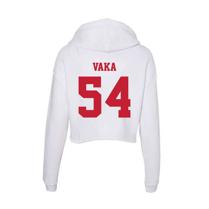 Ball State - NCAA Football : Spencer Vaka - Classic Shersey Women's Crop Fleece Hoodie-1