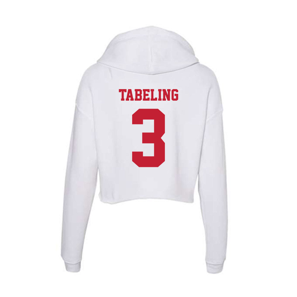 Ball State - NCAA Women's Volleyball : Elizabeth Tabeling - Classic Shersey Women's Crop Fleece Hoodie-1