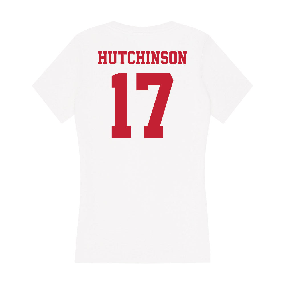 Ball State - NCAA Baseball : Connor Hutchinson - Classic Shersey Women's V-Neck T-Shirt-1