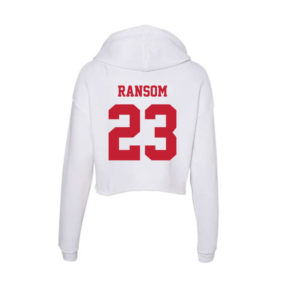 Ball State - NCAA Women's Basketball : Zuri Ransom - Classic Shersey Women's Crop Fleece Hoodie-1