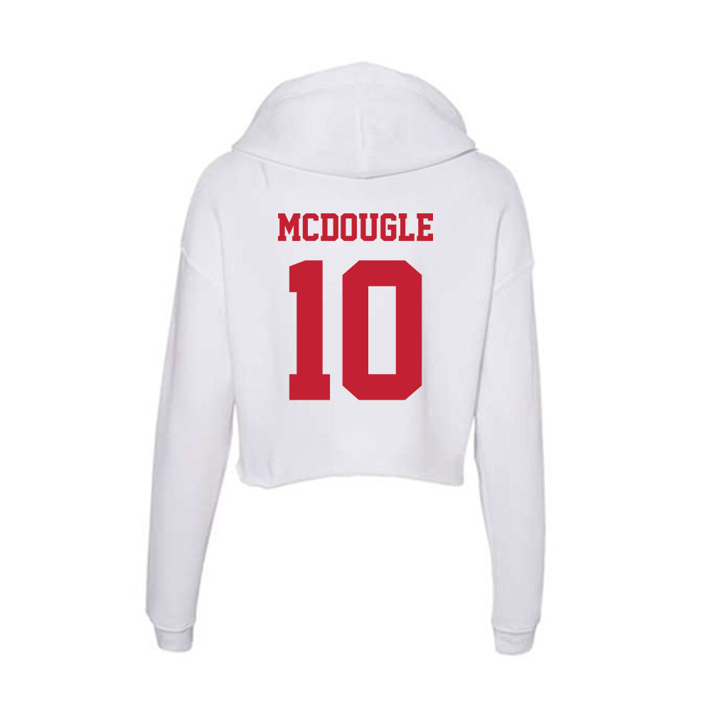Ball State - NCAA Football : Jamarion Mcdougle - Classic Shersey Women's Crop Fleece Hoodie-1