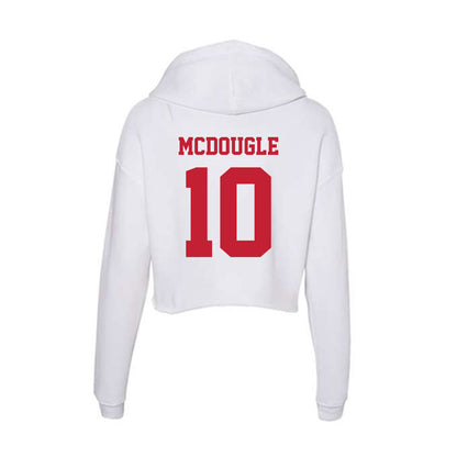 Ball State - NCAA Football : Jamarion Mcdougle - Classic Shersey Women's Crop Fleece Hoodie-1