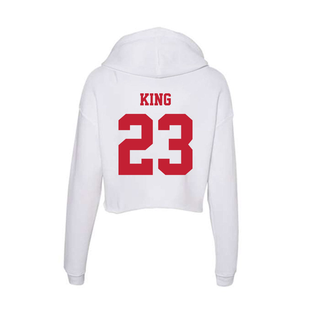  - NCAA Baseball : Houston King - Classic Shersey Women's Crop Fleece Hoodie-1