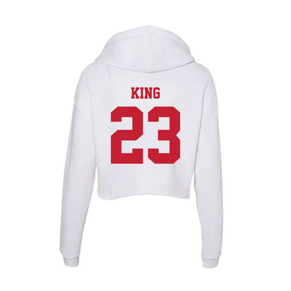  - NCAA Baseball : Houston King - Classic Shersey Women's Crop Fleece Hoodie-1
