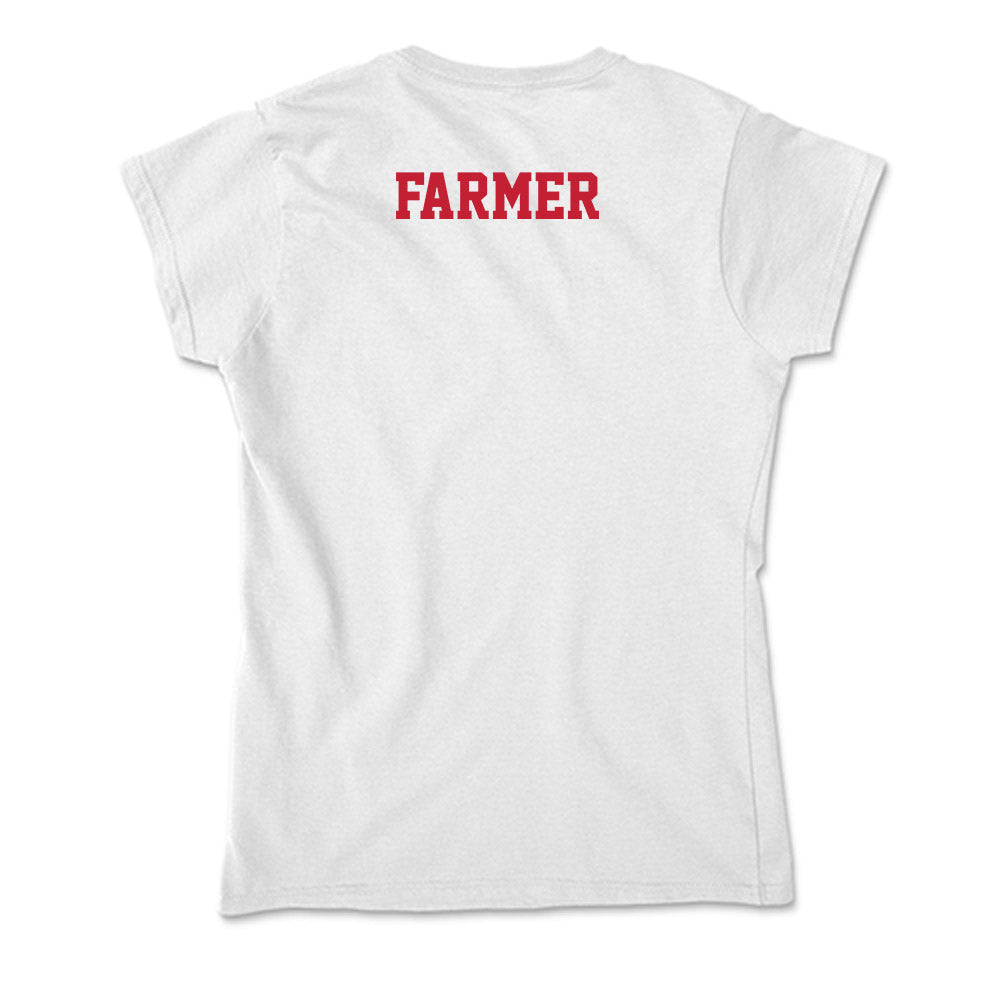 Ball State - NCAA Men's Swimming & Diving : Ryan Farmer - Classic Shersey Soft Style Women’s T-Shirt-1