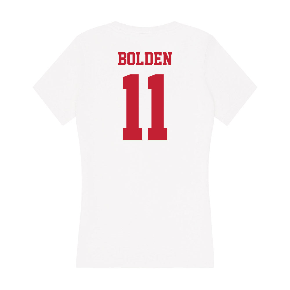 Ball State - NCAA Women's Basketball : sydney bolden - Classic Shersey Women's V-Neck T-Shirt-1