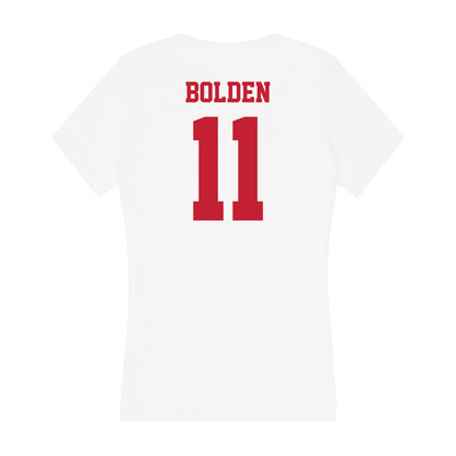 Ball State - NCAA Women's Basketball : sydney bolden - Classic Shersey Women's V-Neck T-Shirt-1