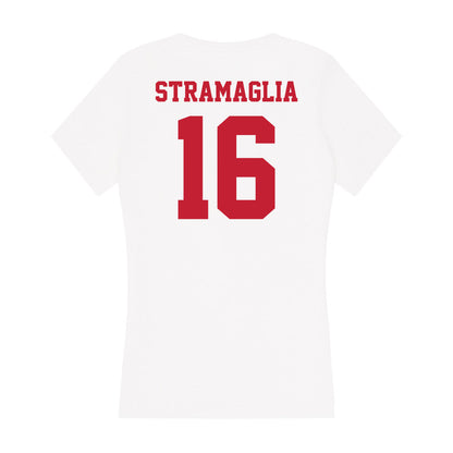 Ball State - NCAA Softball : Alyssa Stramaglia - Classic Shersey Women's V-Neck T-Shirt-1