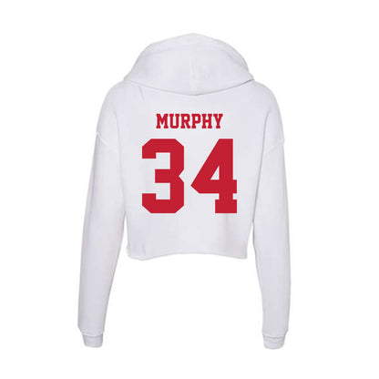 Ball State - NCAA Baseball : Trent Murphy - Classic Shersey Women's Crop Fleece Hoodie-1