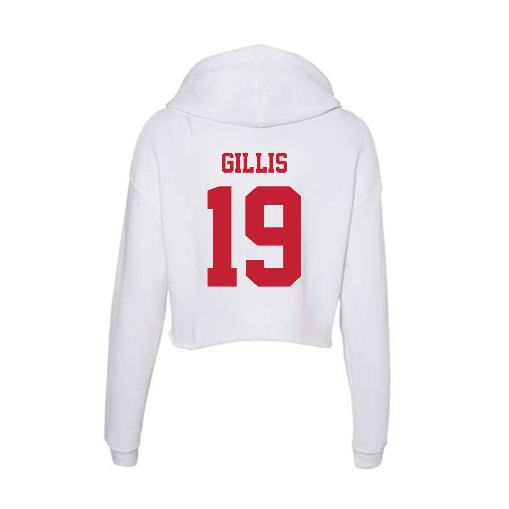 Ball State - NCAA Baseball : Jacob Gillis - Classic Shersey Women's Crop Fleece Hoodie-1