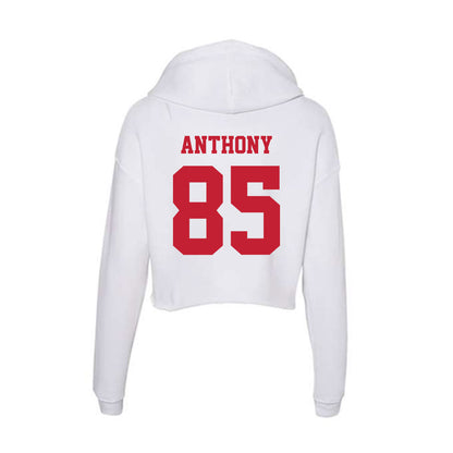 Ball State - NCAA Football : Kam Anthony - Classic Shersey Women's Crop Fleece Hoodie-1