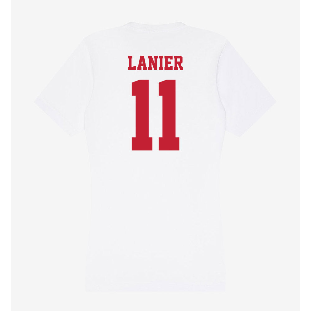 Ball State - NCAA Football : Donovan Lanier - Classic Shersey Women's V-Neck T-Shirt-1