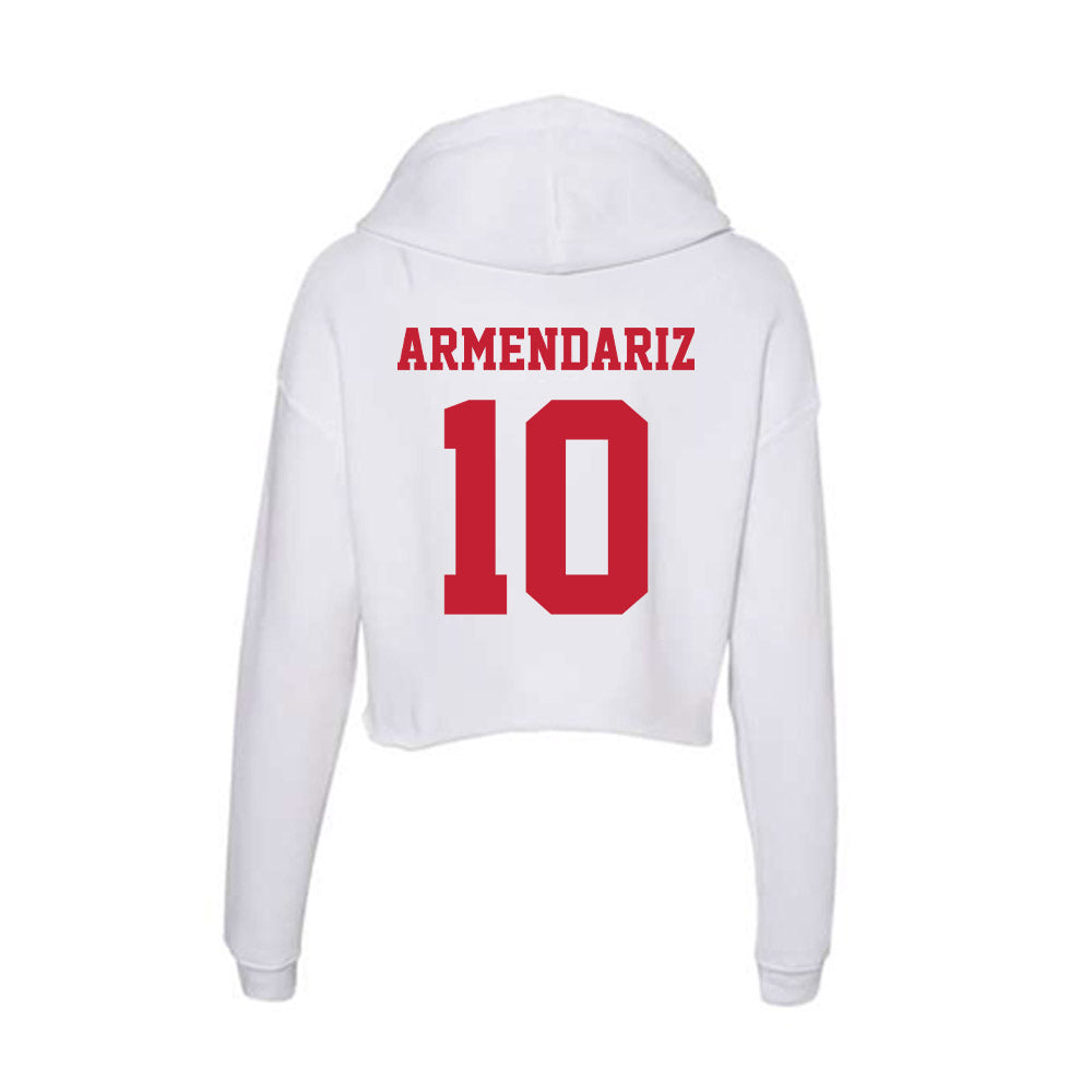 Ball State - NCAA Softball : Jazmyne Armendariz - Classic Shersey Women's Crop Fleece Hoodie-1