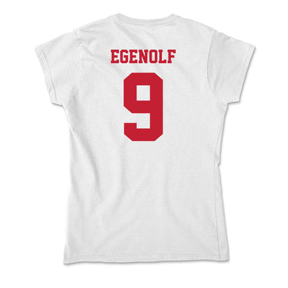 Ball State - NCAA Women's Volleyball : katie egenolf - Classic Shersey Soft Style Women’s T-Shirt-1