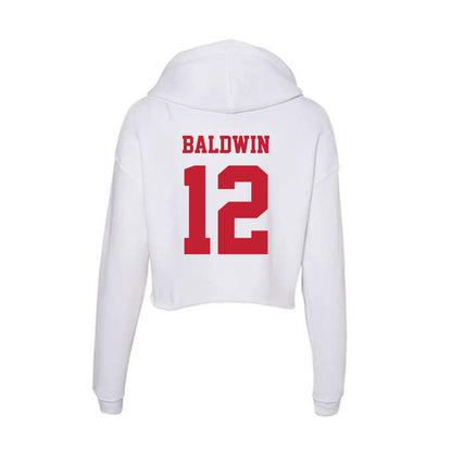 Ball State - NCAA Football : Thailand Baldwin - Classic Shersey Women's Crop Fleece Hoodie-1