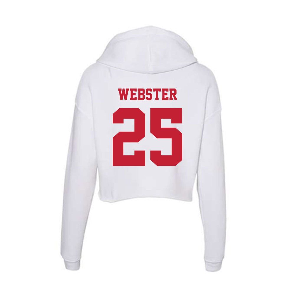 Ball State - NCAA Football : Mikeah Webster - Classic Shersey Women's Crop Fleece Hoodie-1