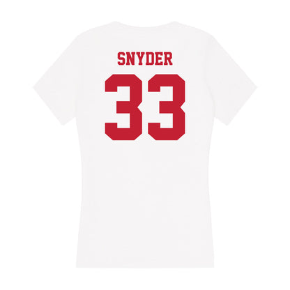 Ball State - NCAA Football : DD Snyder - Classic Shersey Women's V-Neck T-Shirt-1