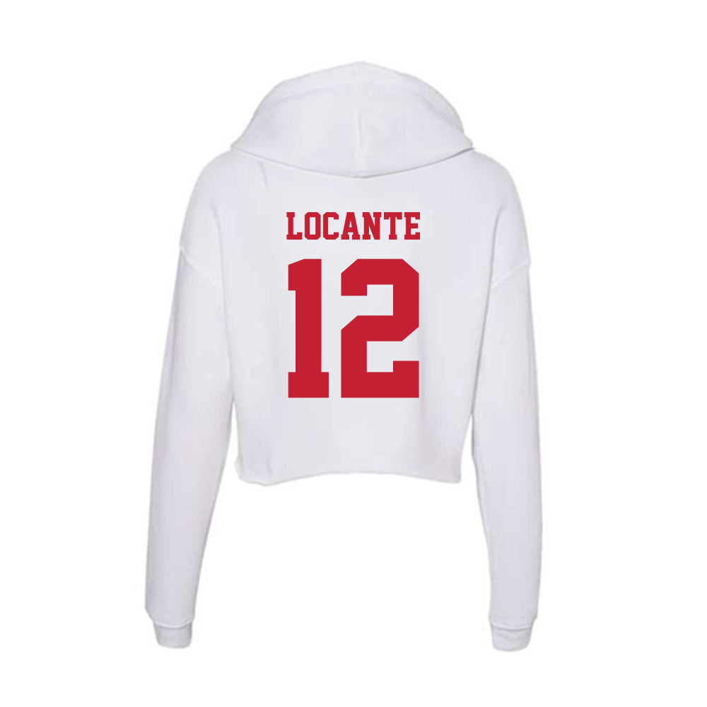 Ball State - NCAA Women's Soccer : Ryann Locante - Classic Shersey Women's Crop Fleece Hoodie-1