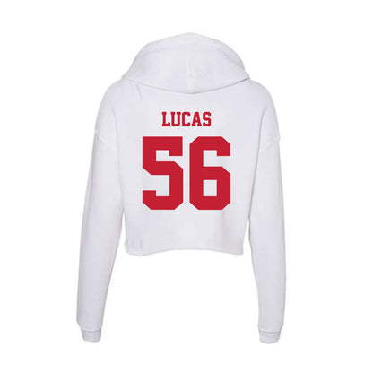 Ball State - NCAA Football : Isaac Lucas - Classic Shersey Women's Crop Fleece Hoodie-1