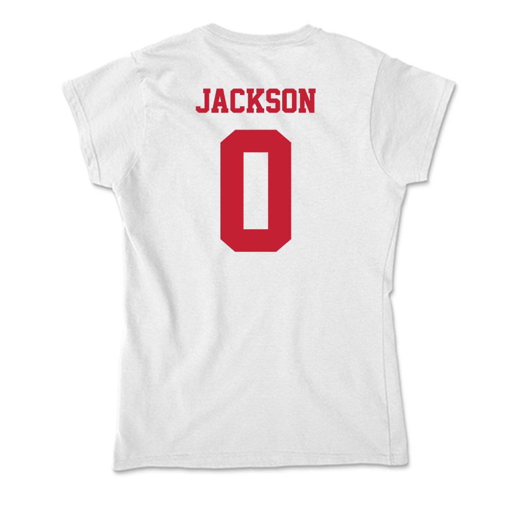 Ball State - NCAA Football : Elijah Jackson - Classic Shersey Soft Style Women’s T-Shirt-1