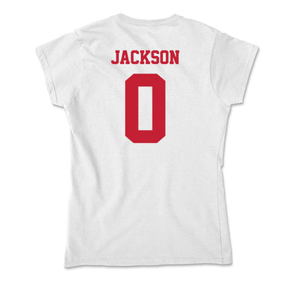 Ball State - NCAA Football : Elijah Jackson - Classic Shersey Soft Style Women’s T-Shirt-1