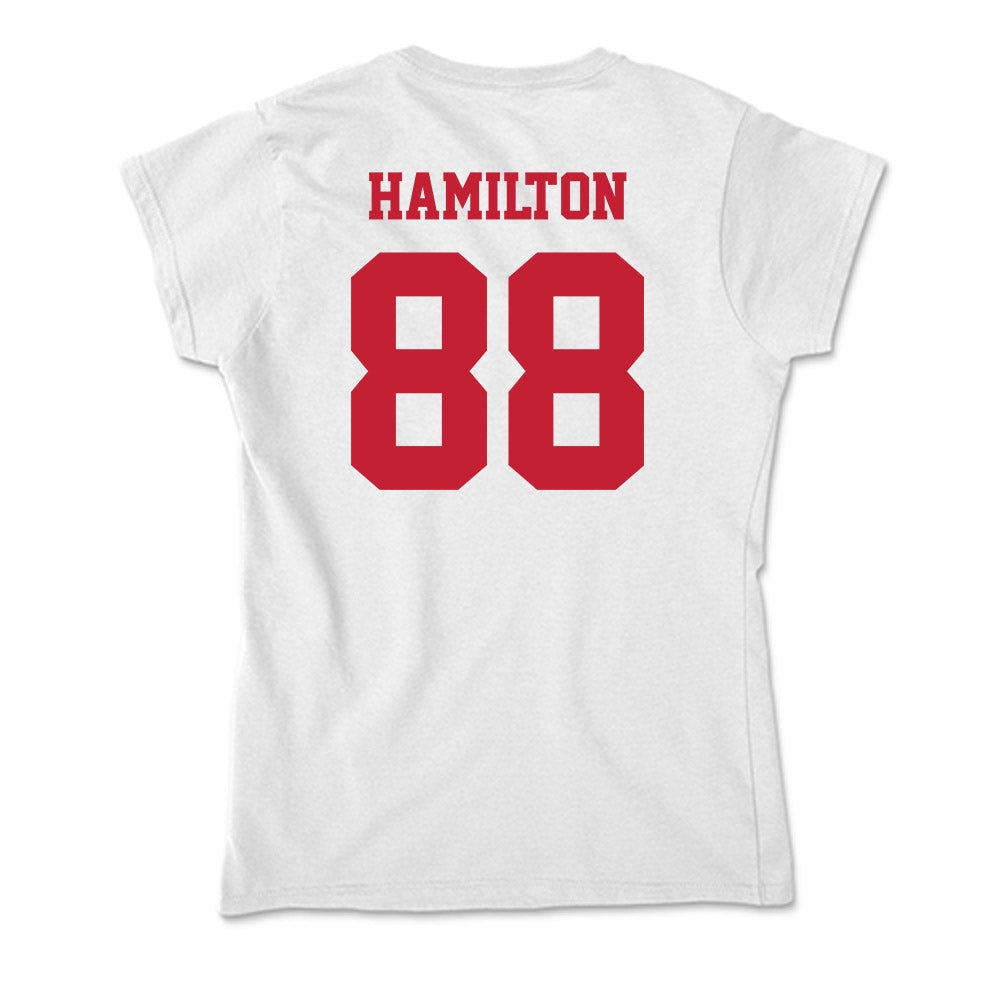 Ball State - NCAA Football : Donovan Hamilton - Classic Shersey Soft Style Women’s T-Shirt-1