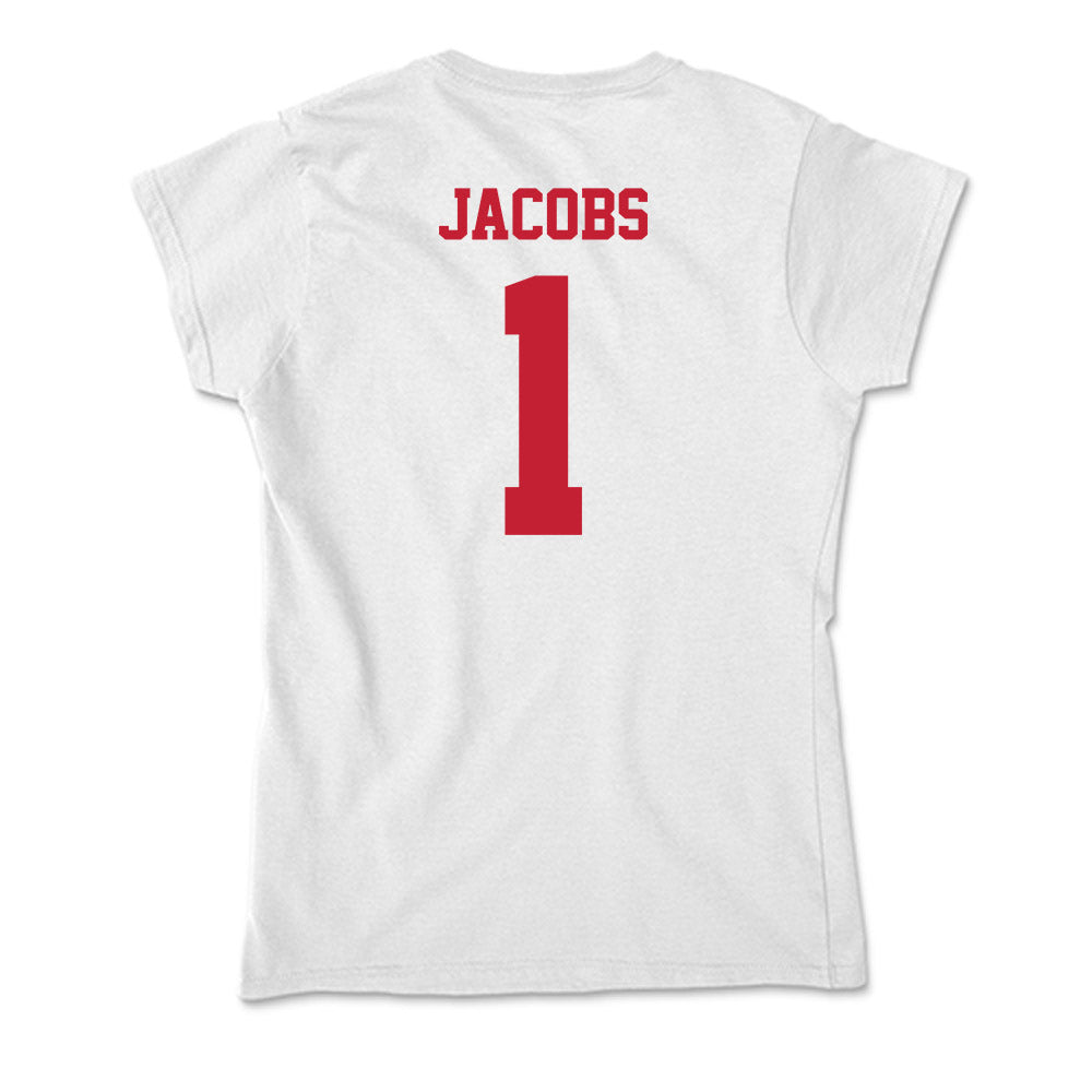 Ball State - NCAA Men's Basketball : Demarius Jacobs - Classic Shersey Soft Style Women’s T-Shirt-1