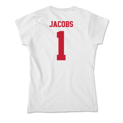 Ball State - NCAA Men's Basketball : Demarius Jacobs - Classic Shersey Soft Style Women’s T-Shirt-1