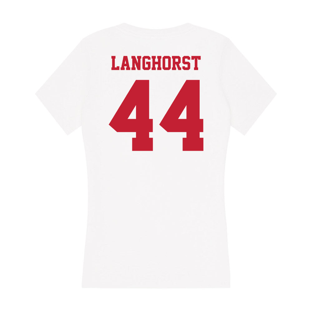 Ball State - NCAA Baseball : Kade Langhorst - Classic Shersey Women's V-Neck T-Shirt-1