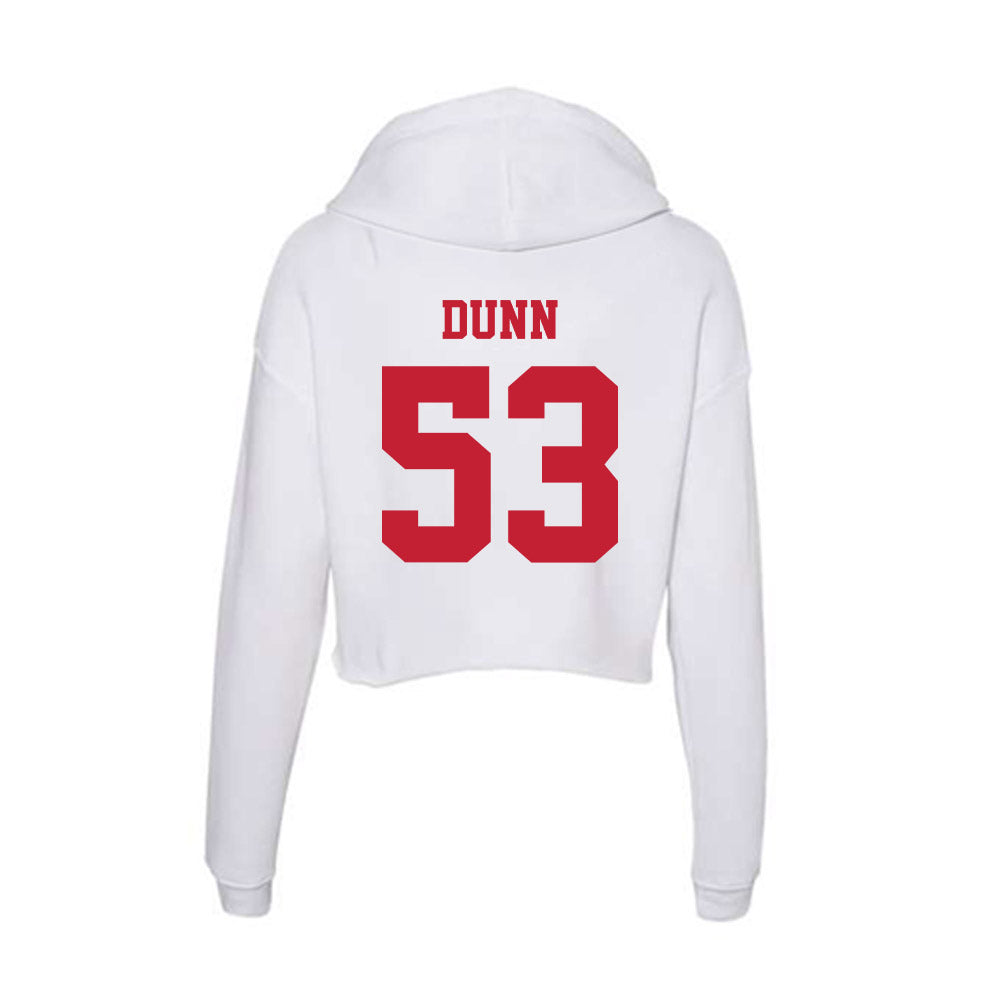 Ball State - NCAA Football : Tucker Dunn - Classic Shersey Women's Crop Fleece Hoodie-1