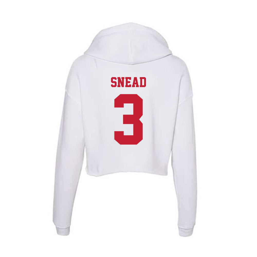 Ball State - NCAA Football : Willie Snead - Classic Shersey Women's Crop Fleece Hoodie-1