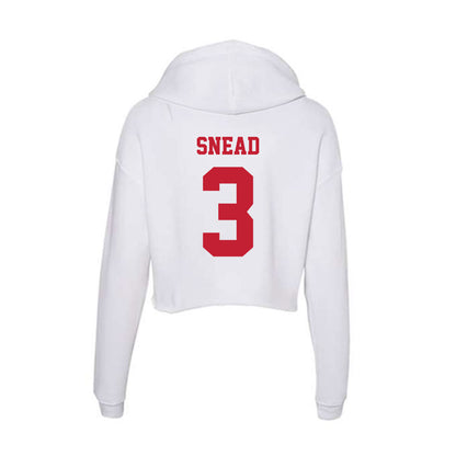 Ball State - NCAA Football : Willie Snead - Classic Shersey Women's Crop Fleece Hoodie-1
