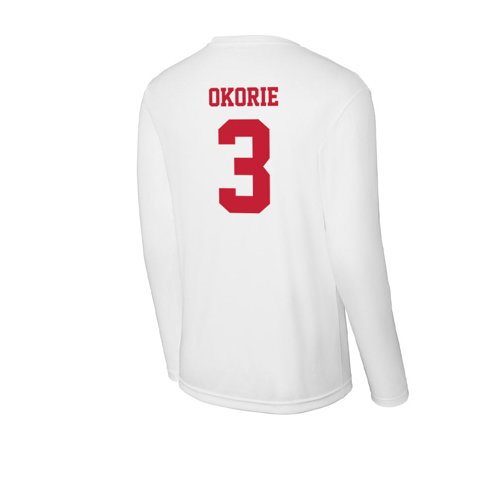 Ball State - NCAA Football : George Okorie - Classic Shersey Activewear Long Sleeve T-Shirt-1