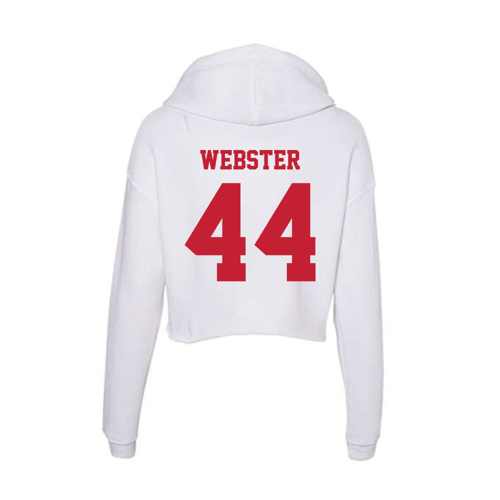 Ball State - NCAA Football : Maximus Webster - Classic Shersey Women's Crop Fleece Hoodie-1