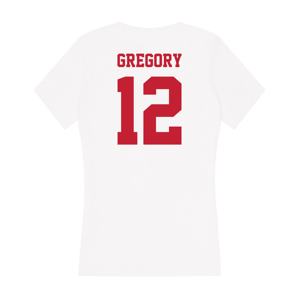 Ball State - NCAA Baseball : Nick Gregory - Classic Shersey Women's V-Neck T-Shirt-1