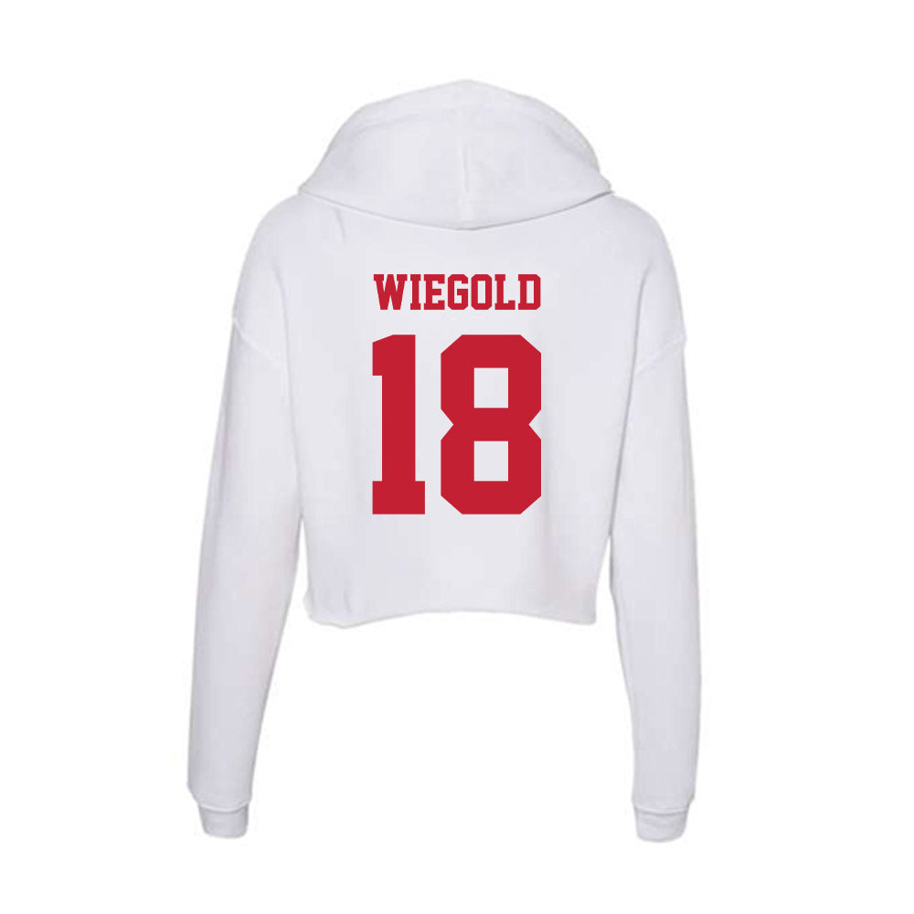 Ball State - NCAA Football : Jackson Wiegold - Classic Shersey Women's Crop Fleece Hoodie-1