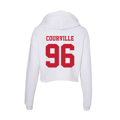 Ball State - NCAA Football : Jackson Courville - Classic Shersey Women's Crop Fleece Hoodie-1