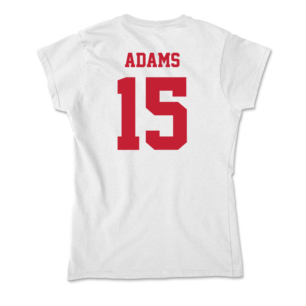 Ball State - NCAA Men's Basketball : Quincy Adams - Classic Shersey Soft Style Women’s T-Shirt-1