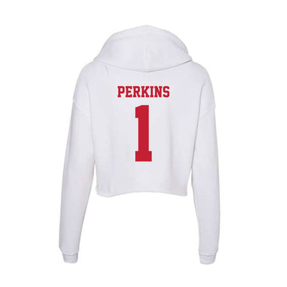 Ball State - NCAA Baseball : Maalik Perkins - Classic Shersey Women's Crop Fleece Hoodie-1