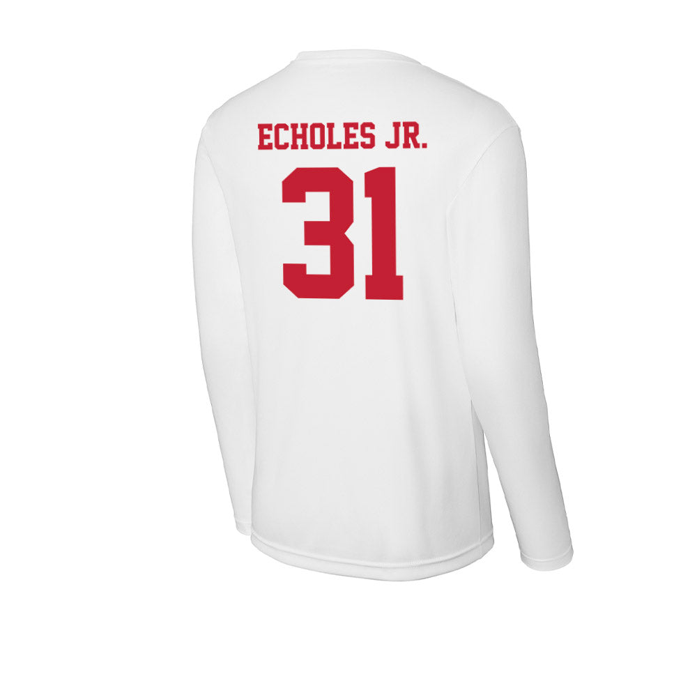 Ball State - NCAA Football : DeJuan Echoles Jr. - Classic Shersey Activewear Long Sleeve T-Shirt-1