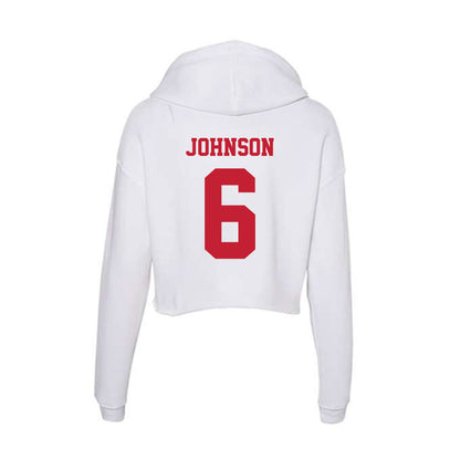 Ball State - NCAA Football : Caden Johnson - Classic Shersey Women's Crop Fleece Hoodie-1