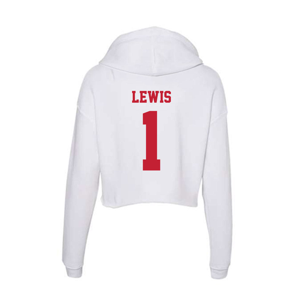 Ball State - NCAA Football : Joedrick Lewis - Classic Shersey Women's Crop Fleece Hoodie-1