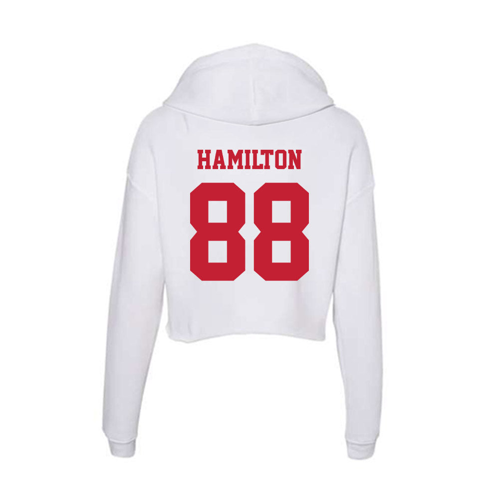 Ball State - NCAA Football : Donovan Hamilton - Classic Shersey Women's Crop Fleece Hoodie-1